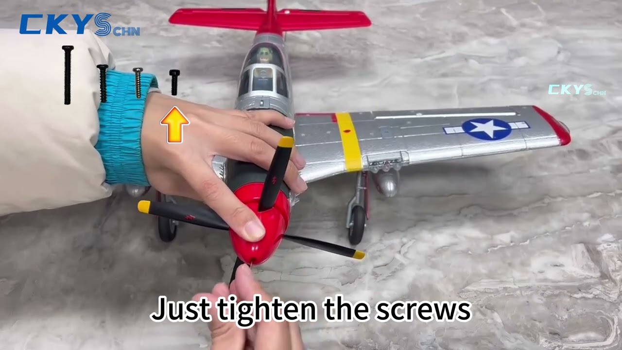 【WLtoys A280 P51 Mustang RC Plane】Assembly Video for A280#rc #rchobby