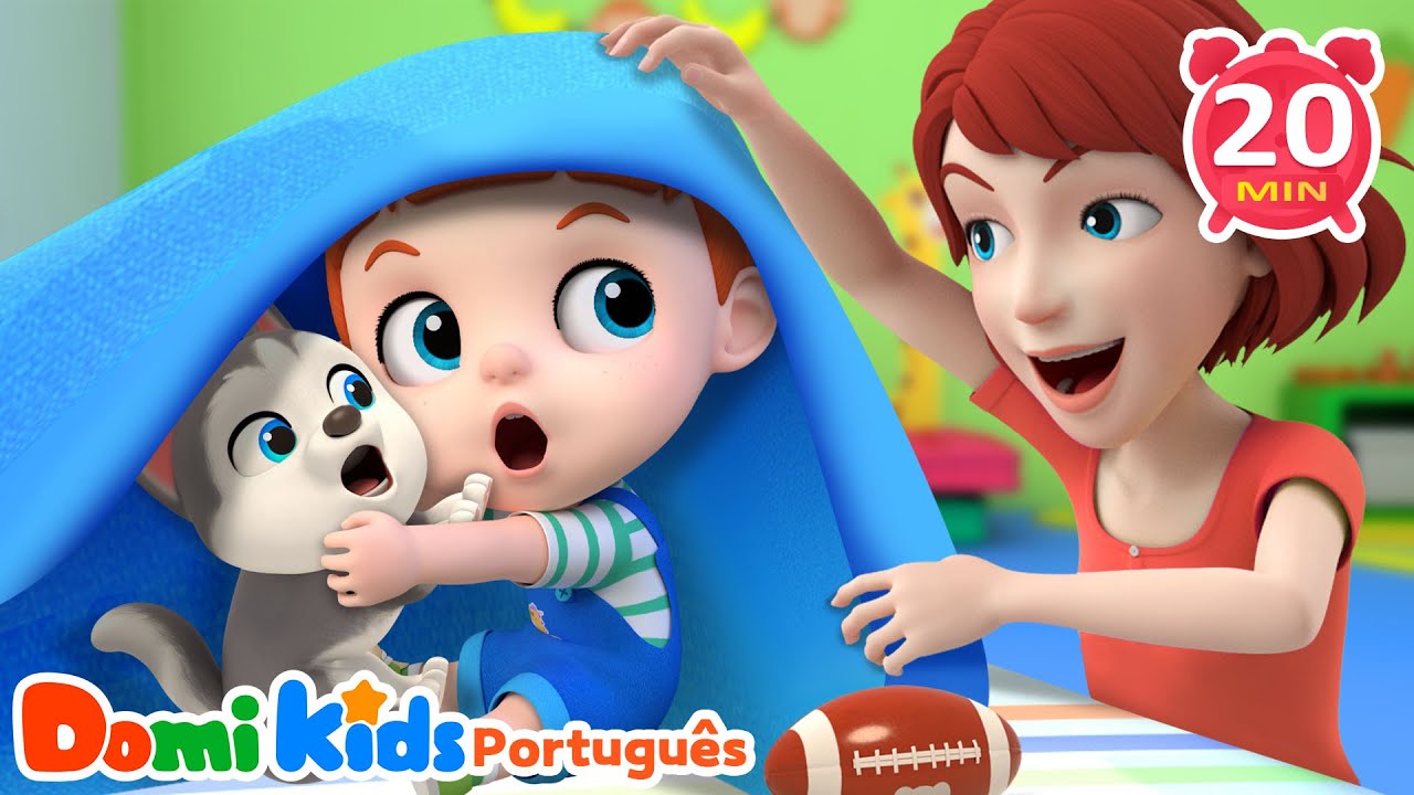 Brincadeira de Esconde-Esconde 👶 | Canções Infantis | Domi Kids em Português