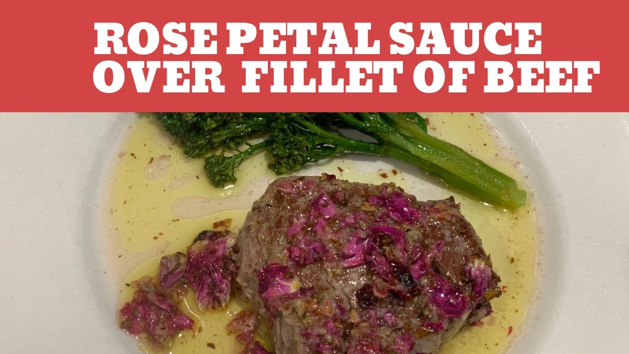 Rose Petal Sauce with Fillet of Beef | Creative Cooking for Healthy Living | Samira Hradsky