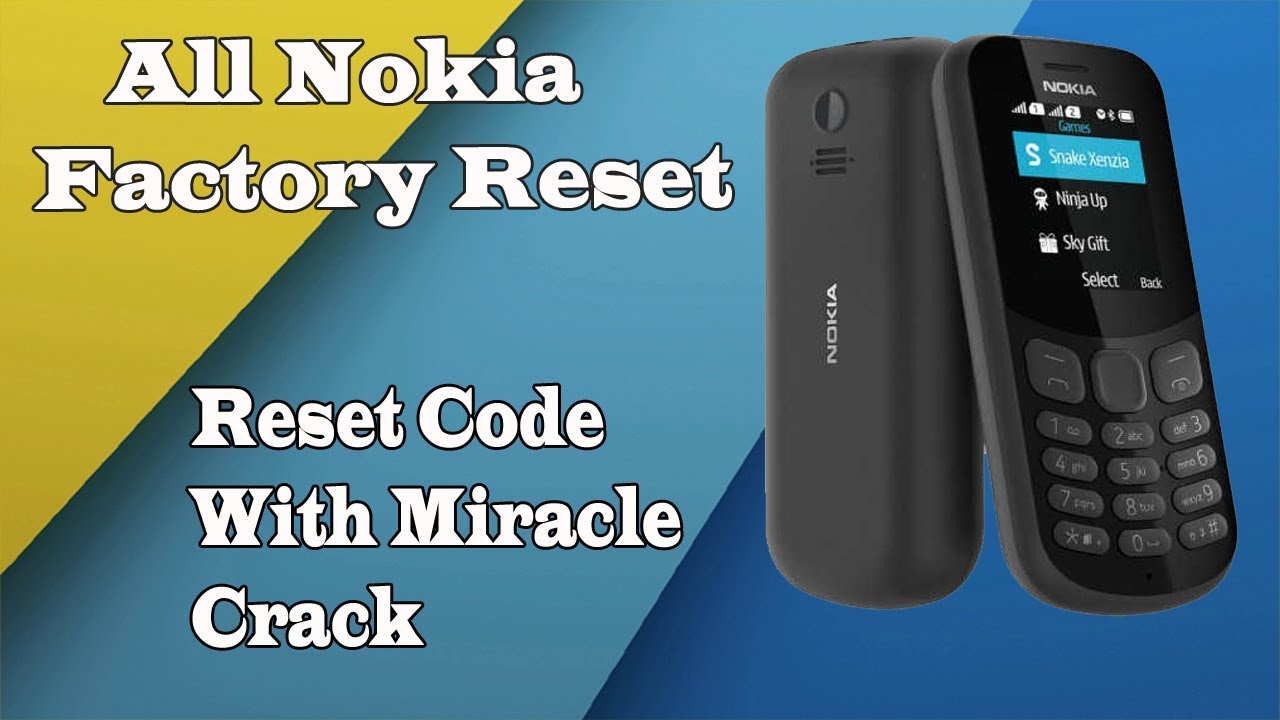 All Nokia Phones Reset Security Code - Nokia 230 (RM 1172) Restore Factory Settings Miracle Crack