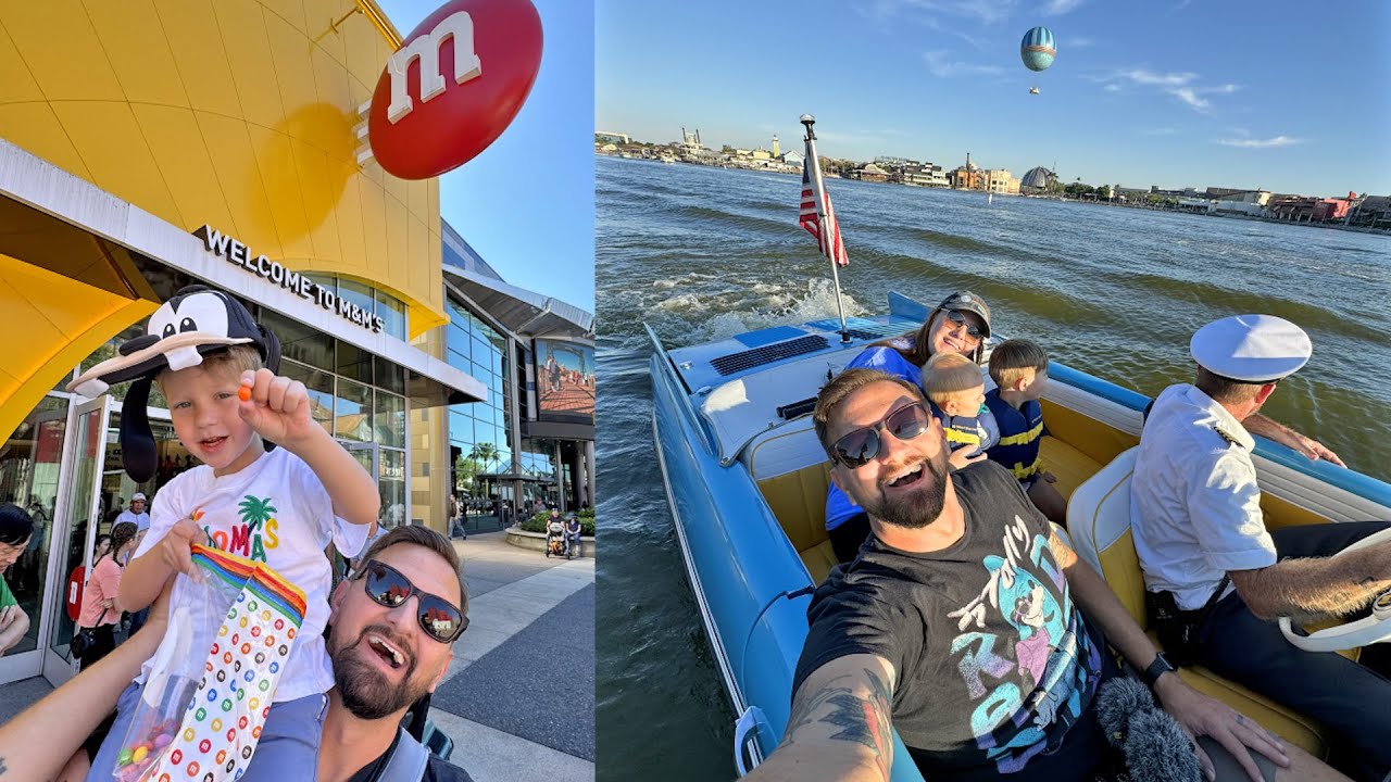 We Had The Perfect Disney Springs Day! | Amphicar Ride, Dinner At Terralina + m&m's Store Fun!
