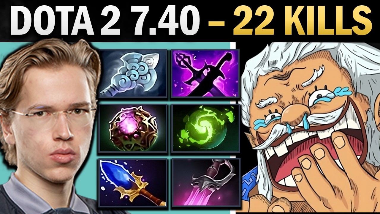 Zeus Pro Mid with Windwaker and 22 Kills - Dota Gameplay