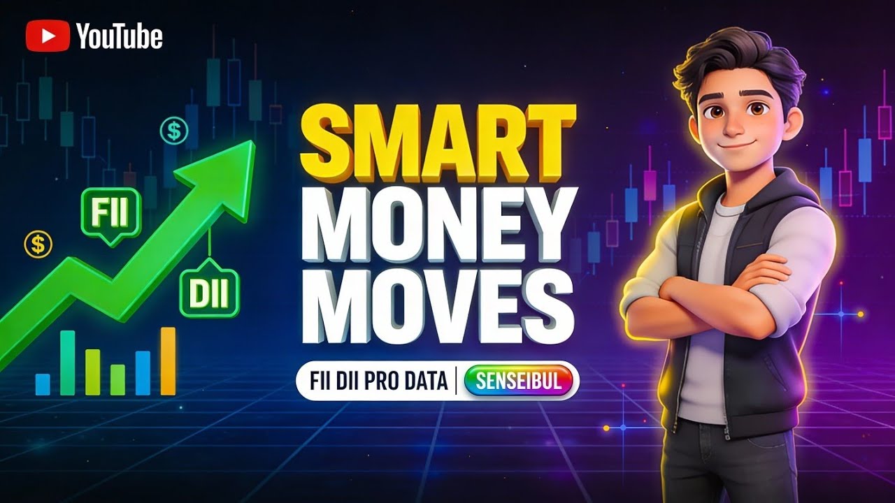 How Smart Money Moves the Market 💰 | FII DII PRO Data | Sensibull Tutorial 