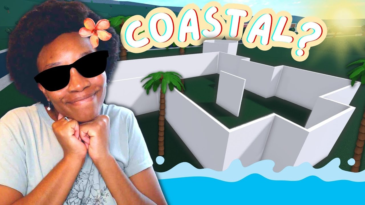 Building a COASTAL Bloxburg House - WITH A TWIST (Shell Challenge)