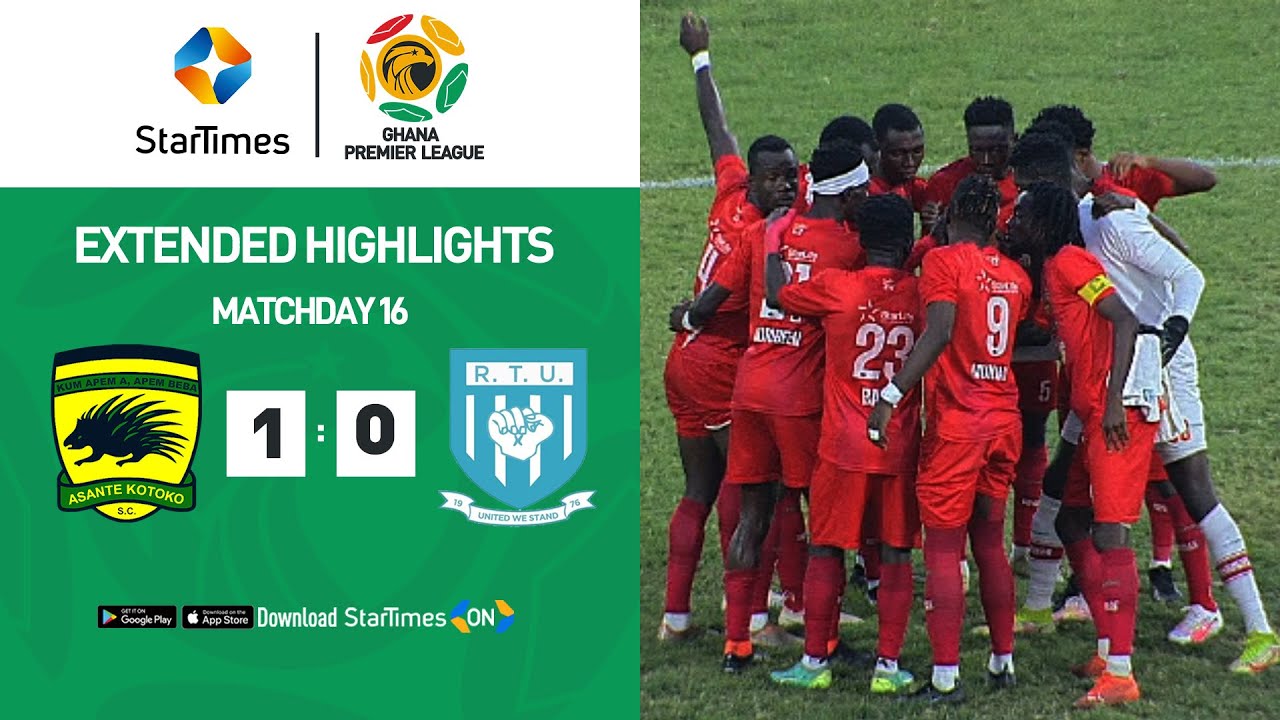 Asante Kotoko 1 : 0 Real Tamale United | Extended Highlights | Ghana Premier League | MD 16