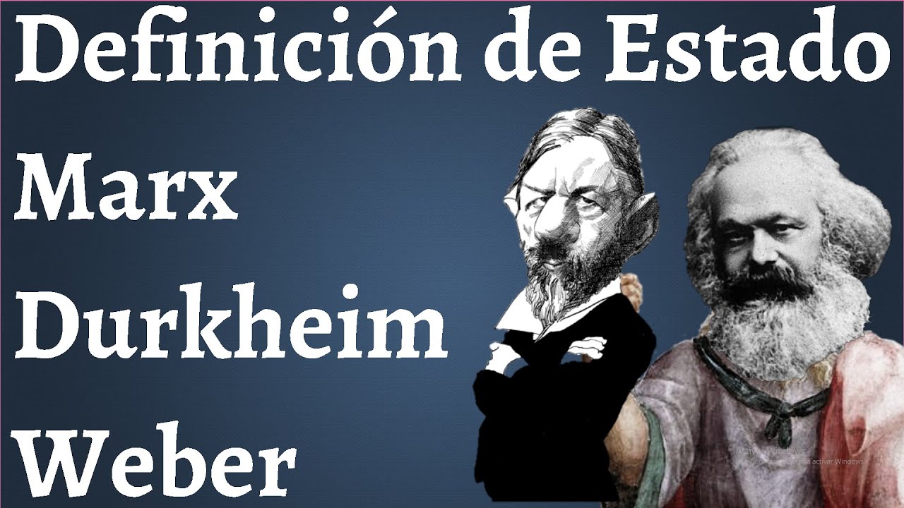 Marx, Durkheim, Weber, Definición de Estado