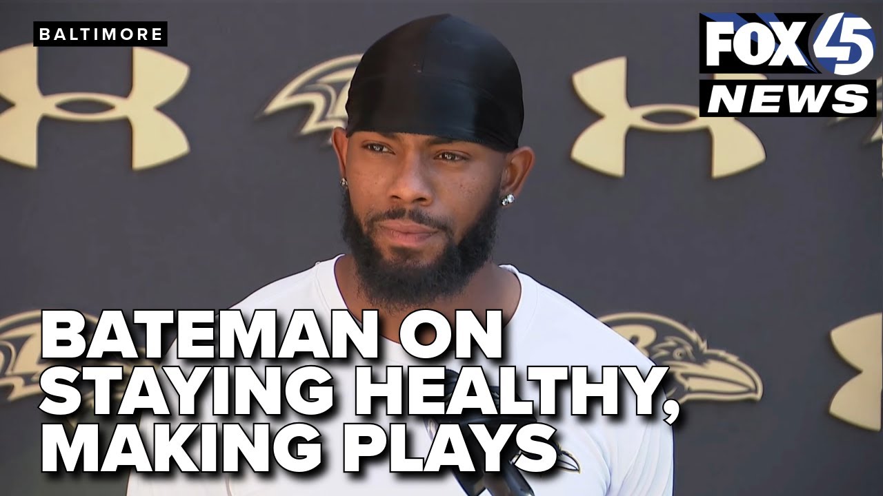 Ravens WR Rashod Bateman on staying healthy, making plays on the field