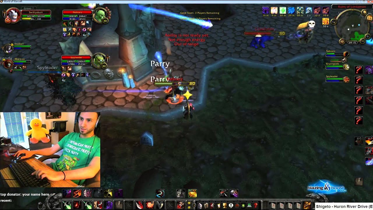 Reckful RMP vs Beastcleave on AT (level 80)