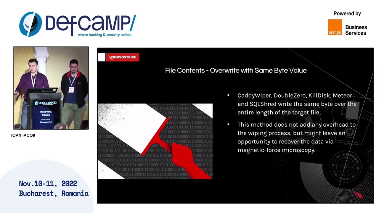 The Anatomy of Wiper Malware at DefCamp 2022