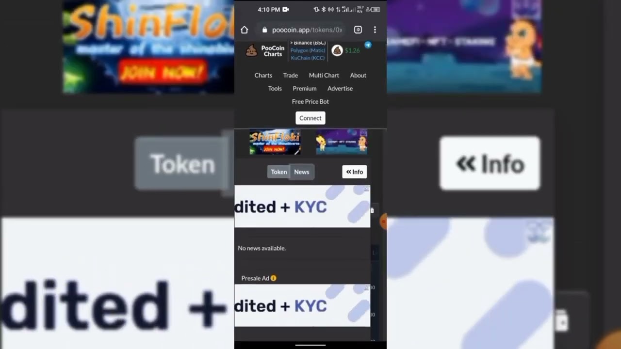 How to Have a better Graphical view of any token chart on #poocoin