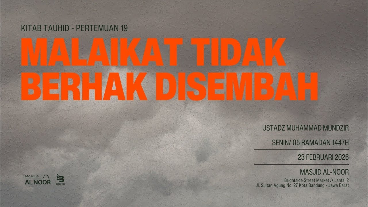 MALAIKAT TIDAK BERHAK DISEMBAH - Ustadz Muhammad Mundzir, Hafizhohullah