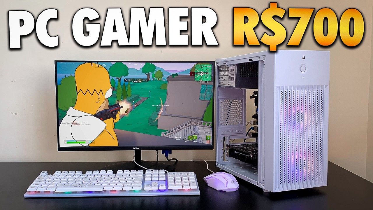 MONTANDO MEU NOVO PC GAMER BARATO DE R$700 PRONTO PRA JOGOS QUE RODA FORTNITE, GTA V, ROBLOX E MAIS!
