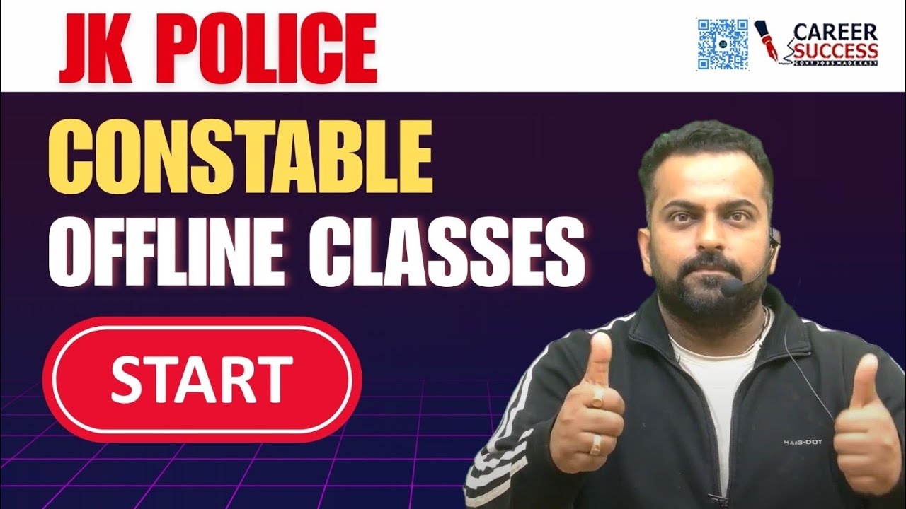 Jkp Constable Classes @CareerSuccessJammu 