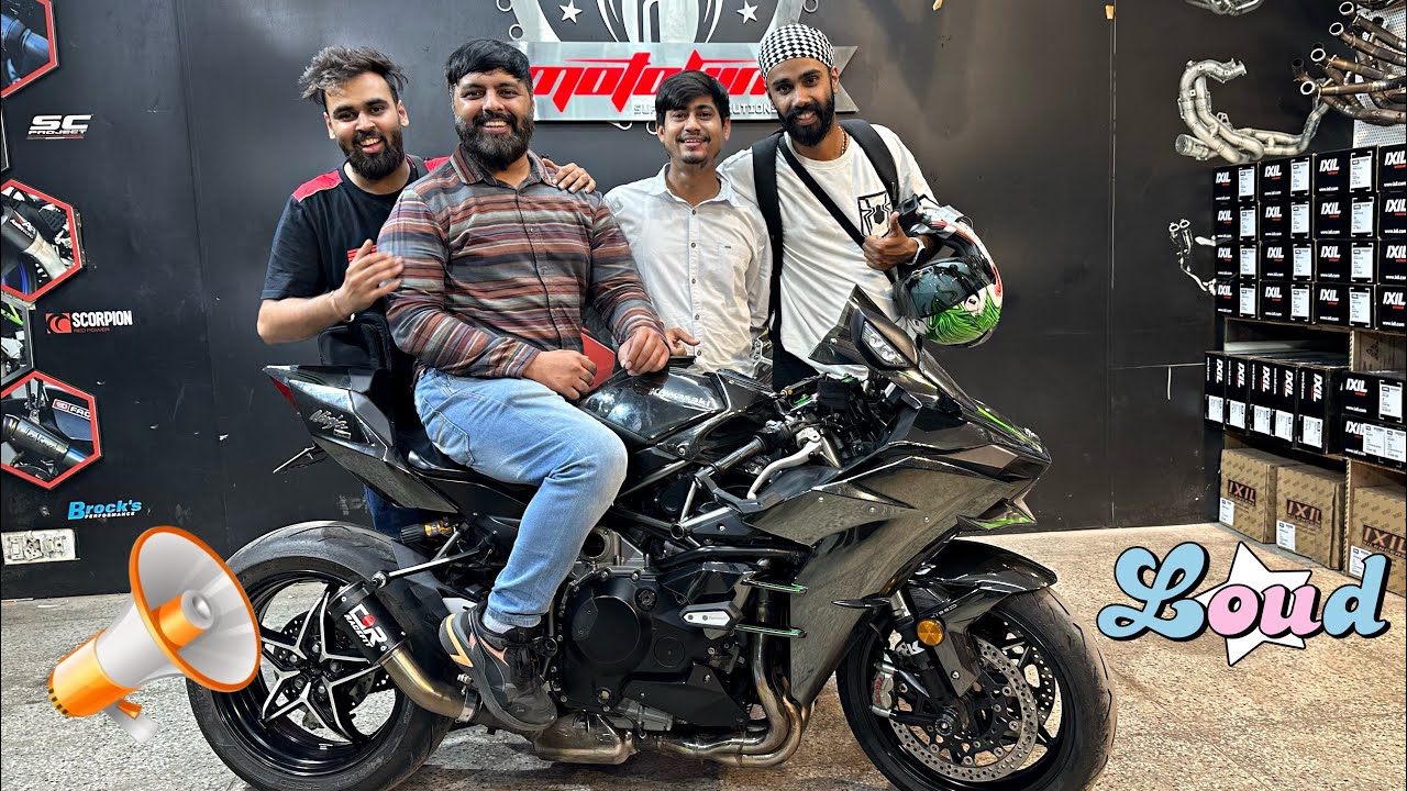 Ninja H2 With Loud Racefit Exhaust