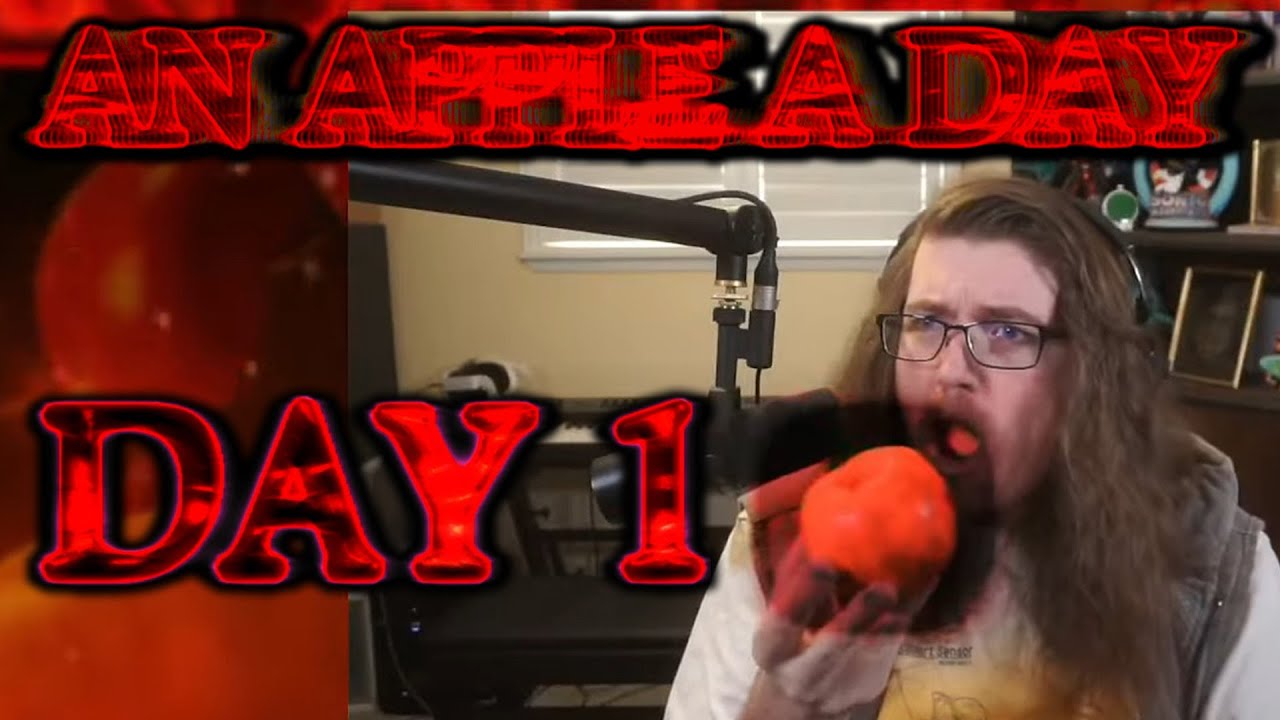 AN APPLE A DAY - Apple Man, UNTIL. IT. IS. DONE (Day 1)