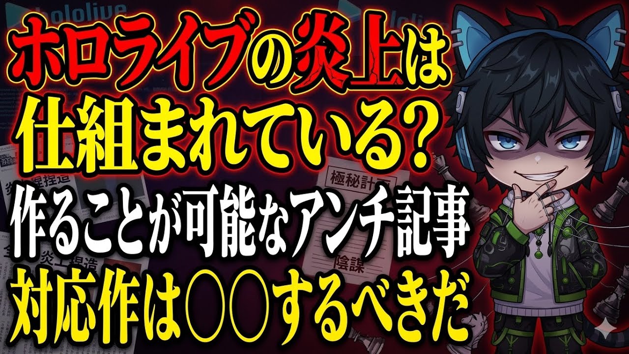 📌【ホロライブ炎上陰謀論】利益を得るために炎上記事は組織的に作られている【○○は信用してはいけない】