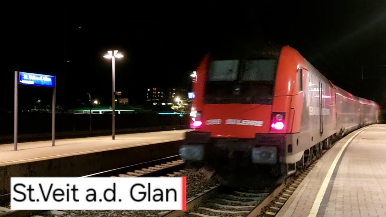 St.Veit a.d. Glan 01.12.2025 - Vielfältiger S-Bahn- & Railjetverkehr bei Abendstimmung 