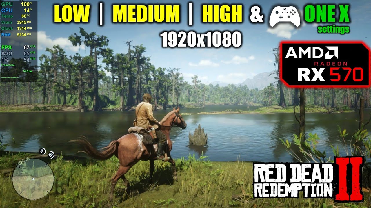 RX 570 | Red Dead Redemption 2 — Повторное тестирование в 2021 году (оптимизировано)