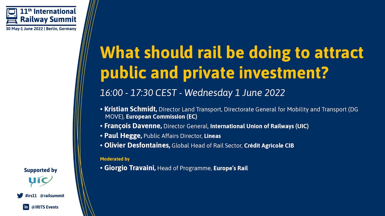 What should rail be doing to attract public and private investment?