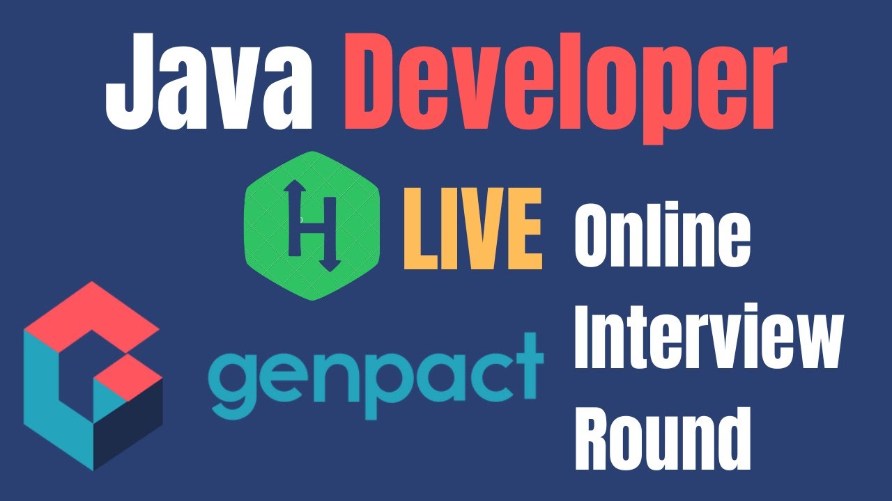 Genpact | Java Developer | HackerRank | Live | Online Interview Round | JUnit | Java 8