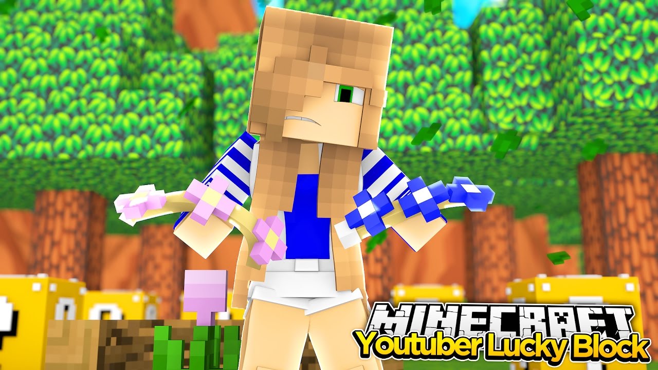 Minecraft Youtuber Lucky Block- LITTLE KELLY IS DISGUISED AS LITTLE CARLY!