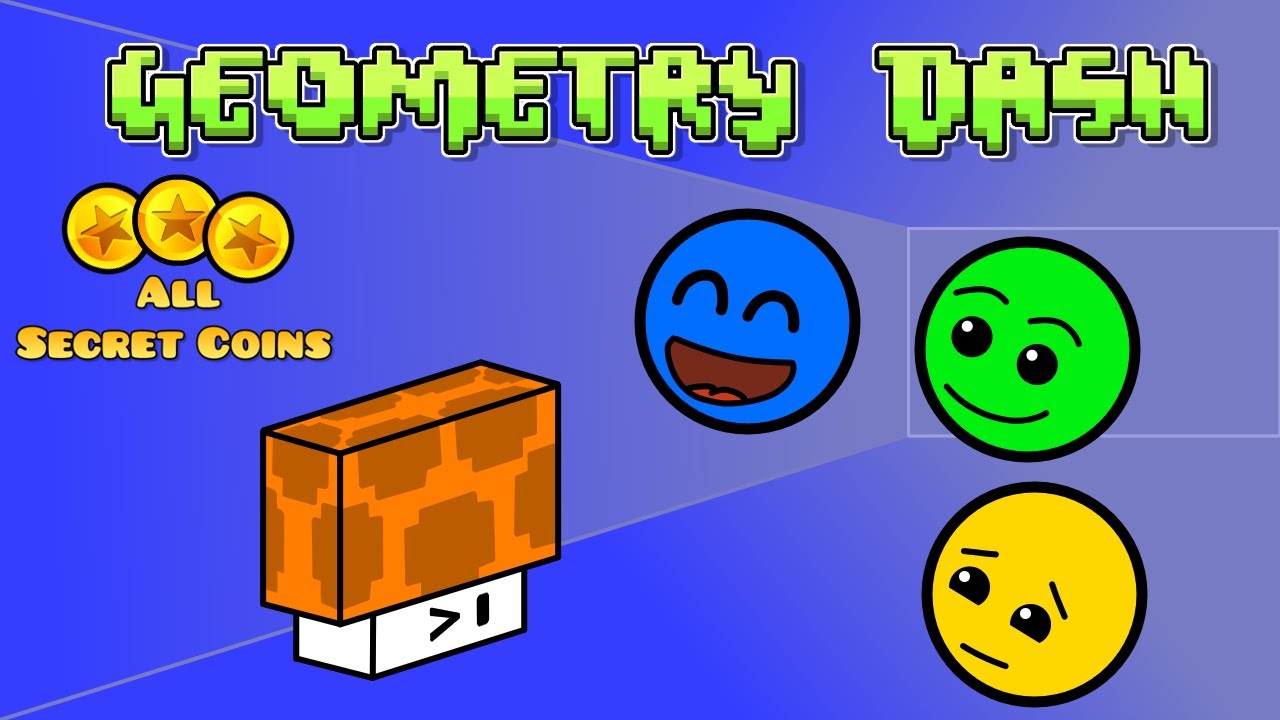 Geometry Dash | ALL Easy/Normal/Hard levels | All Secret Coins