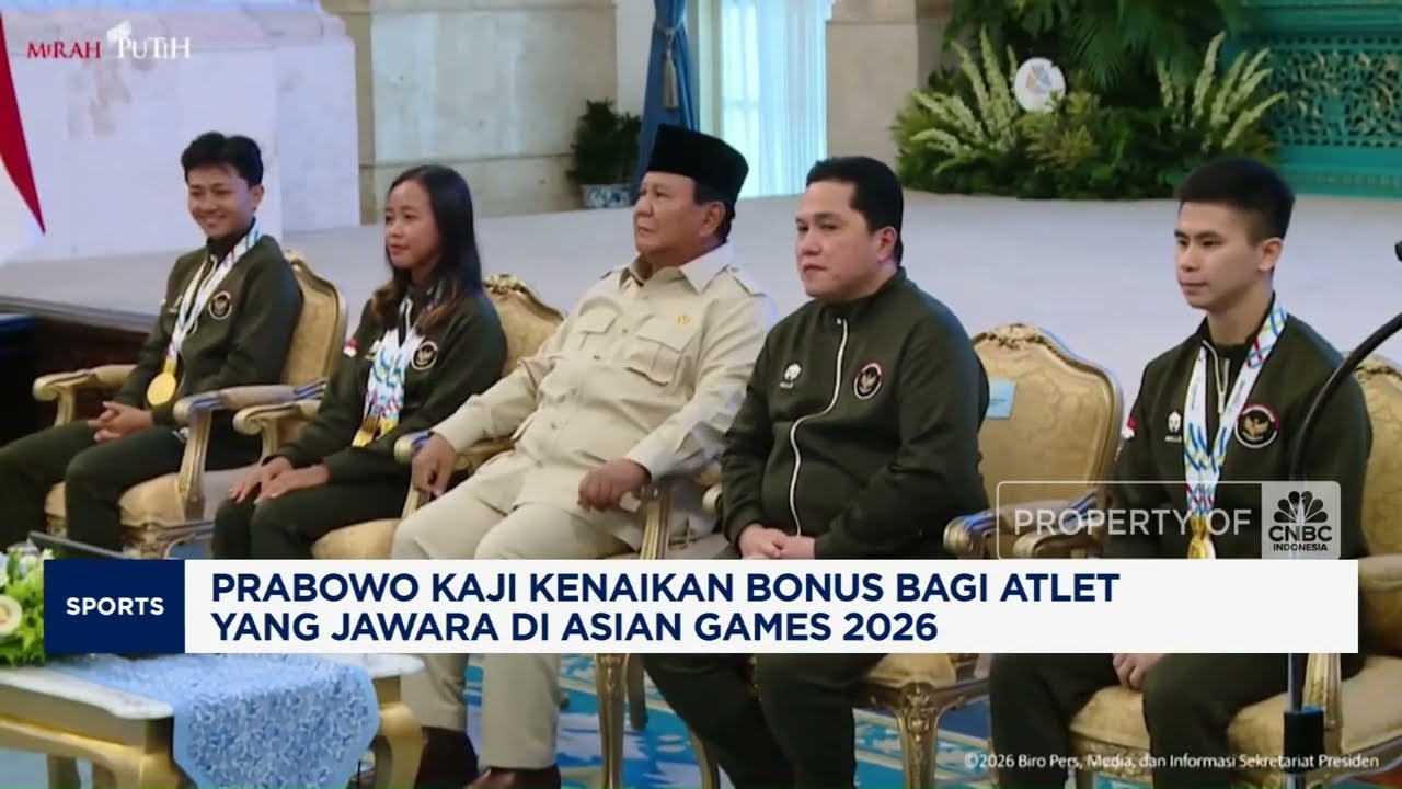 Prabowo Kaji Kenaikan Bonus bagi Para Atlet Asian Games 2026