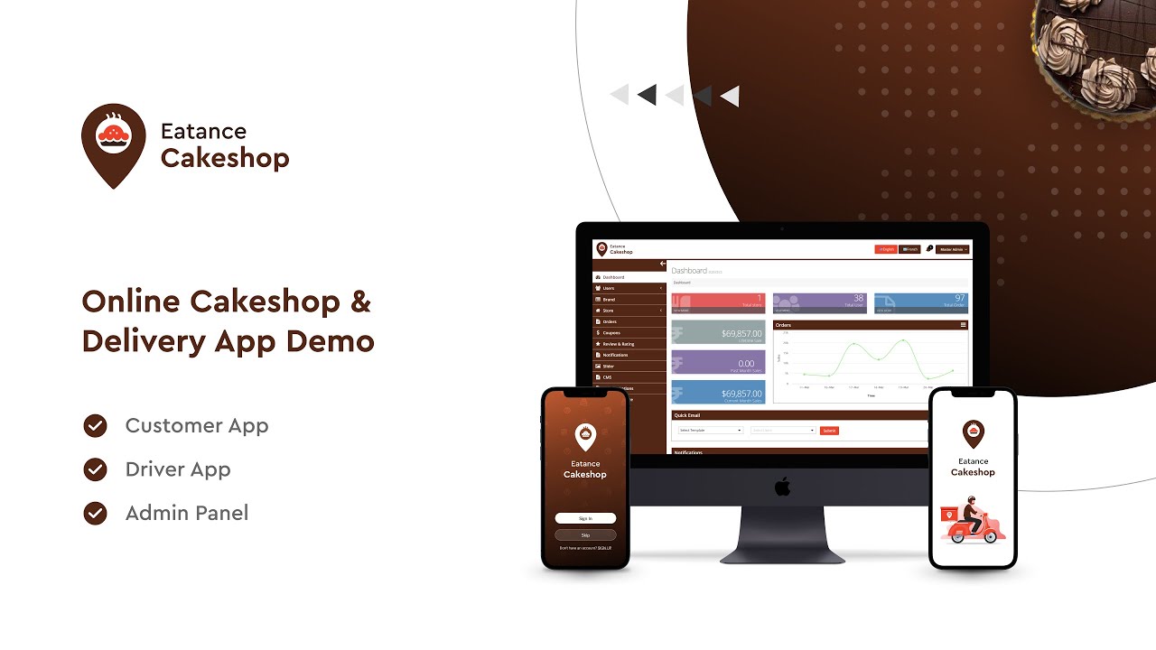 Eatance Cakeshop Full Demo | Online Cake Delivery App