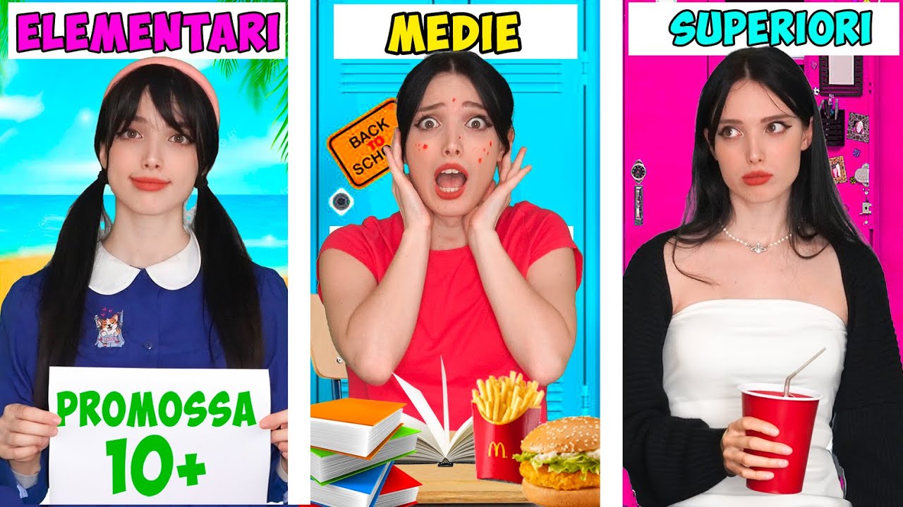 ELEMENTARI vs MEDIE vs SUPERIORI - Ultimo giorno di scuola!