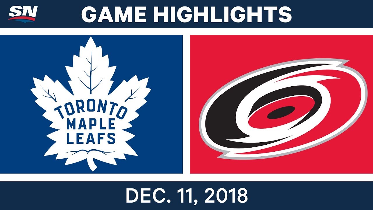 NHL Highlights | Maple Leafs vs. Hurricanes - Dec 11, 2018