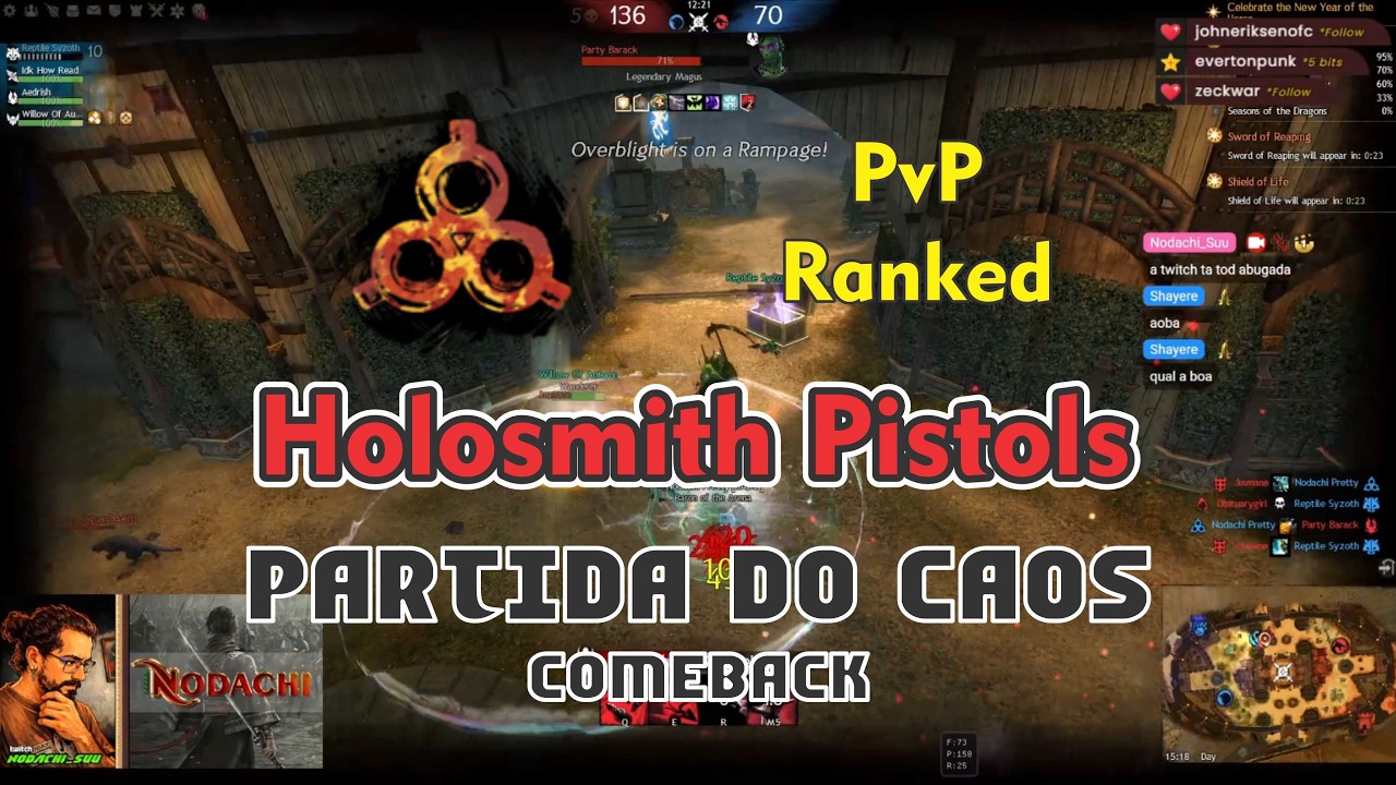 Holosmith Pistol Pistol Condition Comeback (Partida Caótico) PvP Ranked - Guild Wars 2