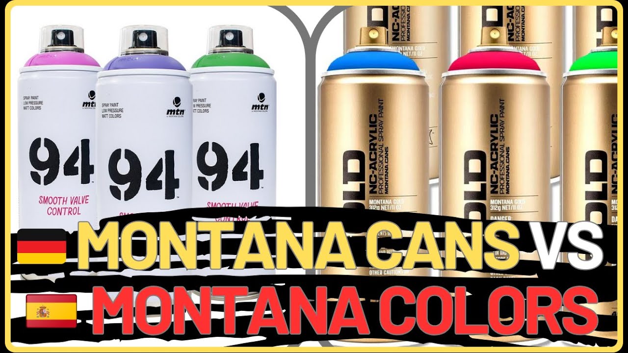 ▶️ MONTANA CANS vs MONTANA COLORS. BATALLA del SPRAY de GRAFFITI