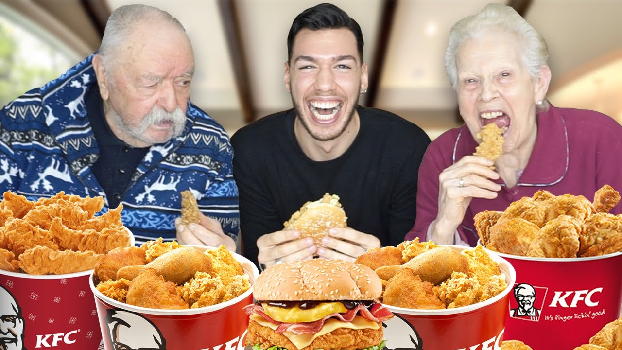 NONNI PROVANO KFC PER LA PRIMA VOLTA HAHAHHAHAH *FA TROPPO RIDE*