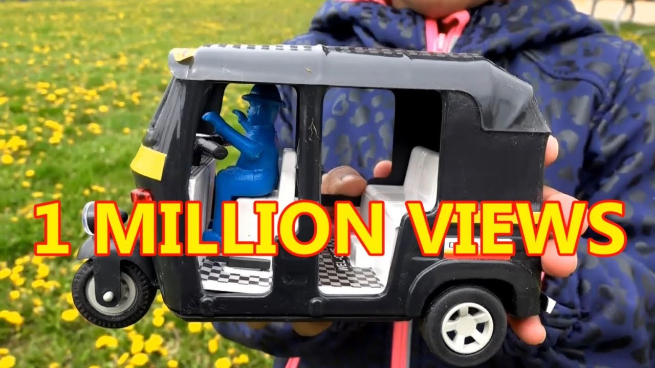 Auto Rickshaw/Tuk Tuk Unboxing: Kids Outdoor Toys & Fun Play
