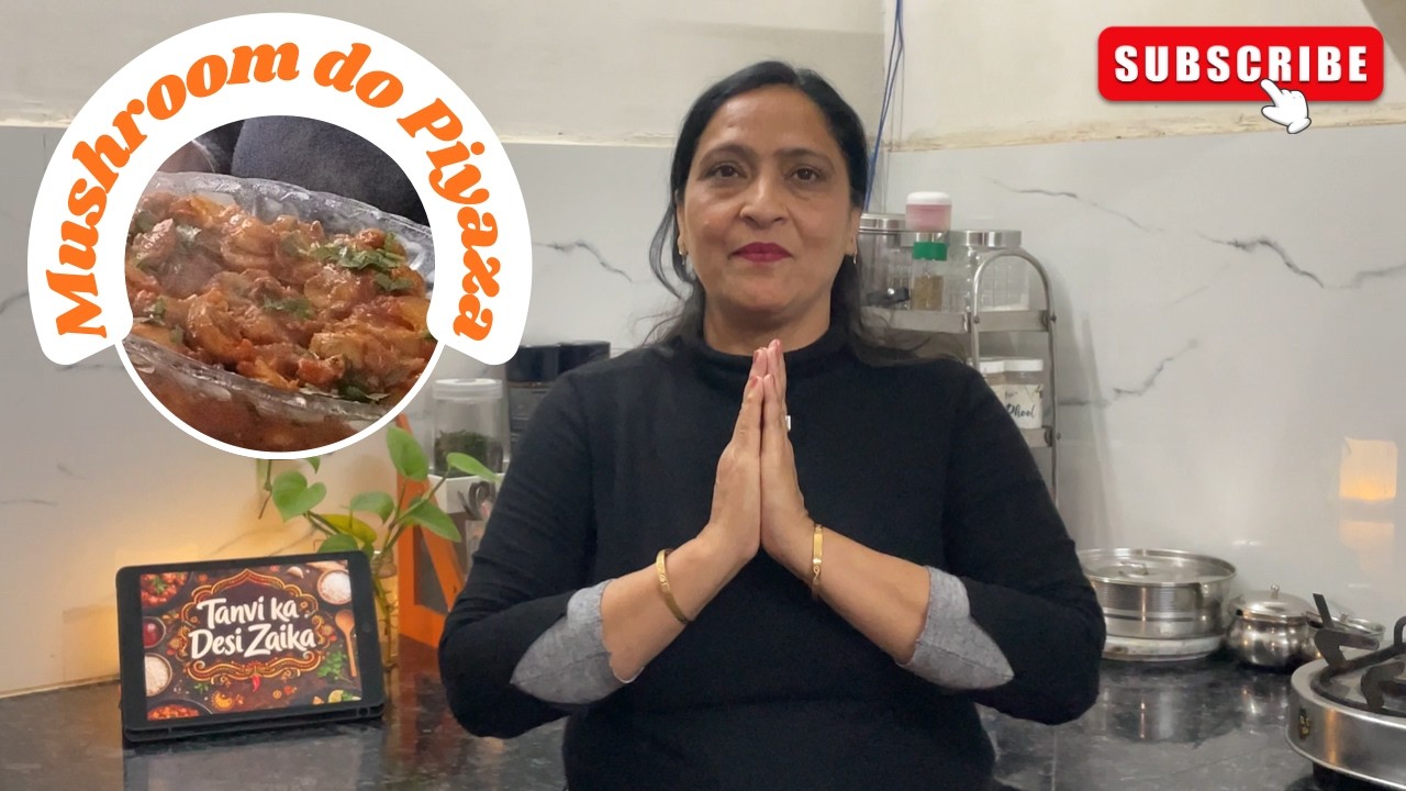 Mushroom Do Pyaza Restaurant Style | Indian Mushroom Recipe | Quick & Easy Mushroom Do Pyaza at Home