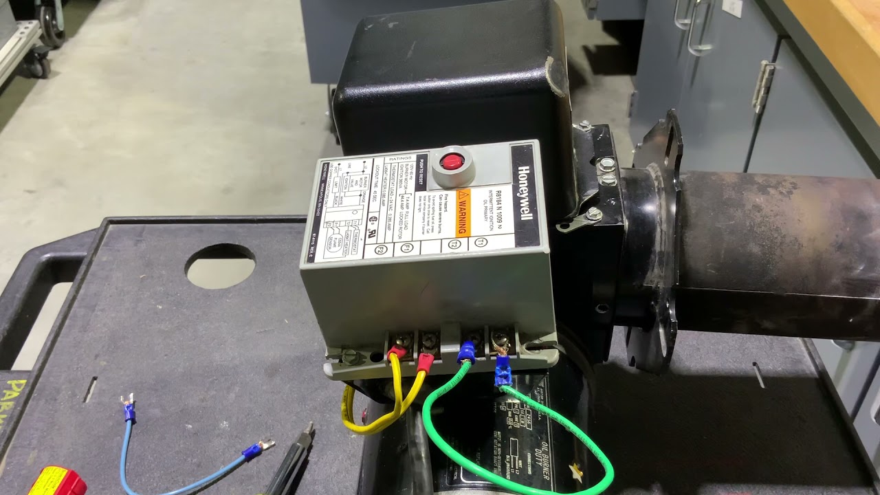 Checking the Cad Cell On an Oil Furnace