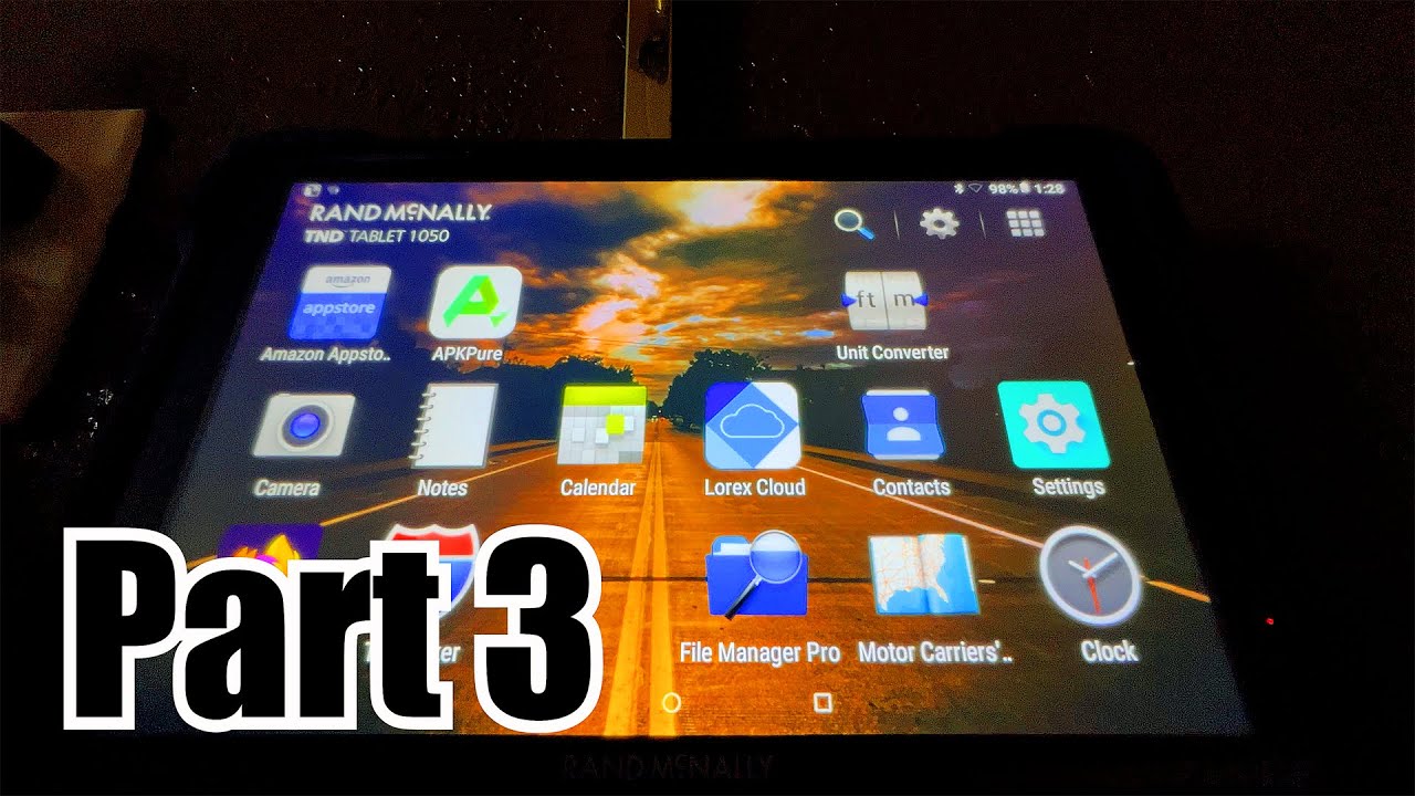 Trucker Rand Mcnally TND Tablet 1050 GPS - First Youtube Unboxing Part 3