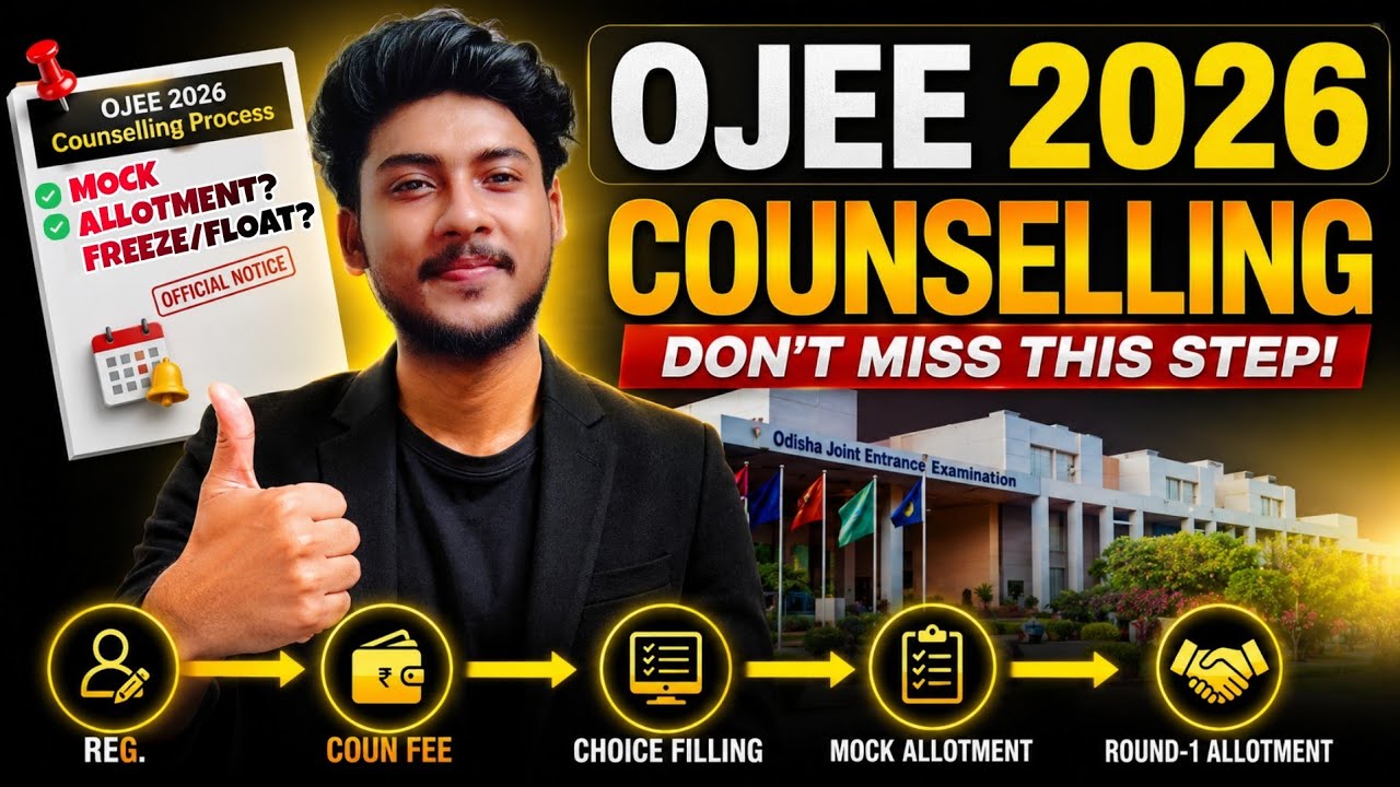 OJEE 2026 COUNSELLING ONE SHOT GUIDE|| EVERYTHING YOU NEED YO KNOW ABOUT COUNSELLING ||