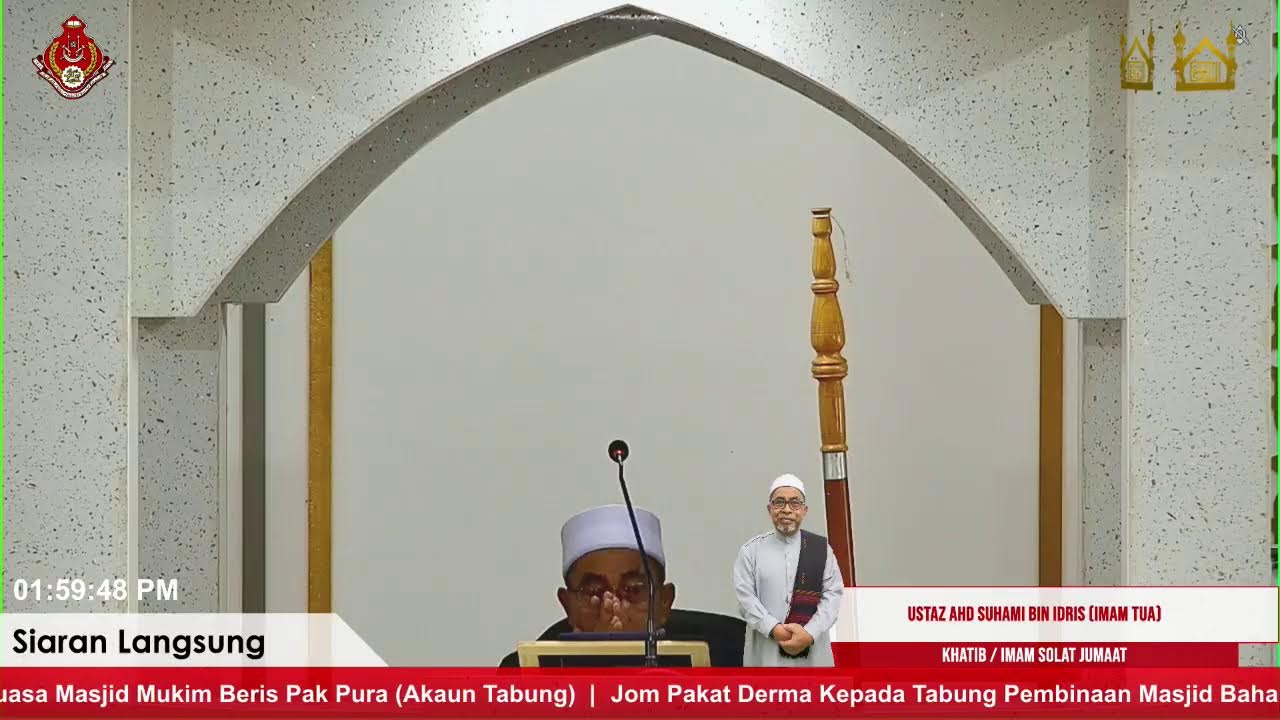 Live | Khutbah dan Solat Jumaat | Solat Penghubung Manusia Dengan Tuhan | 16 Jan 2026