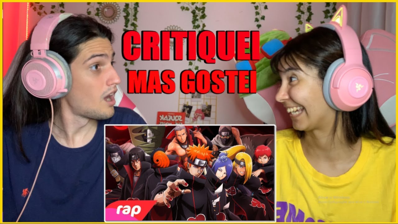 (ELE NAO ASSISTIU NARUTO) REAGINDO A Rap da Akatsuki (Naruto) - OS NINJAS MAIS PROCURADOS DO MUNDO