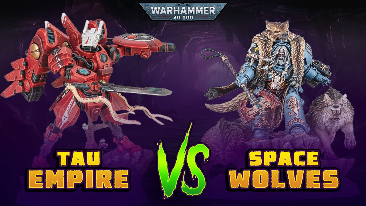 Tau Empire vs Space Wolves: A Warhammer 40k Battle Report | 10th Edition 2000pts