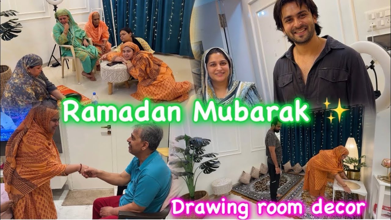Chand raat 🌙| 1st Sehri | drawing Room Decor for Ramadan ✨ | vlog