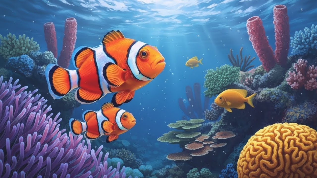 Stunning 4K Aquarium Video | Tropical Fish Tank, Coral Reef Colors & Relaxing Sleep Sounds