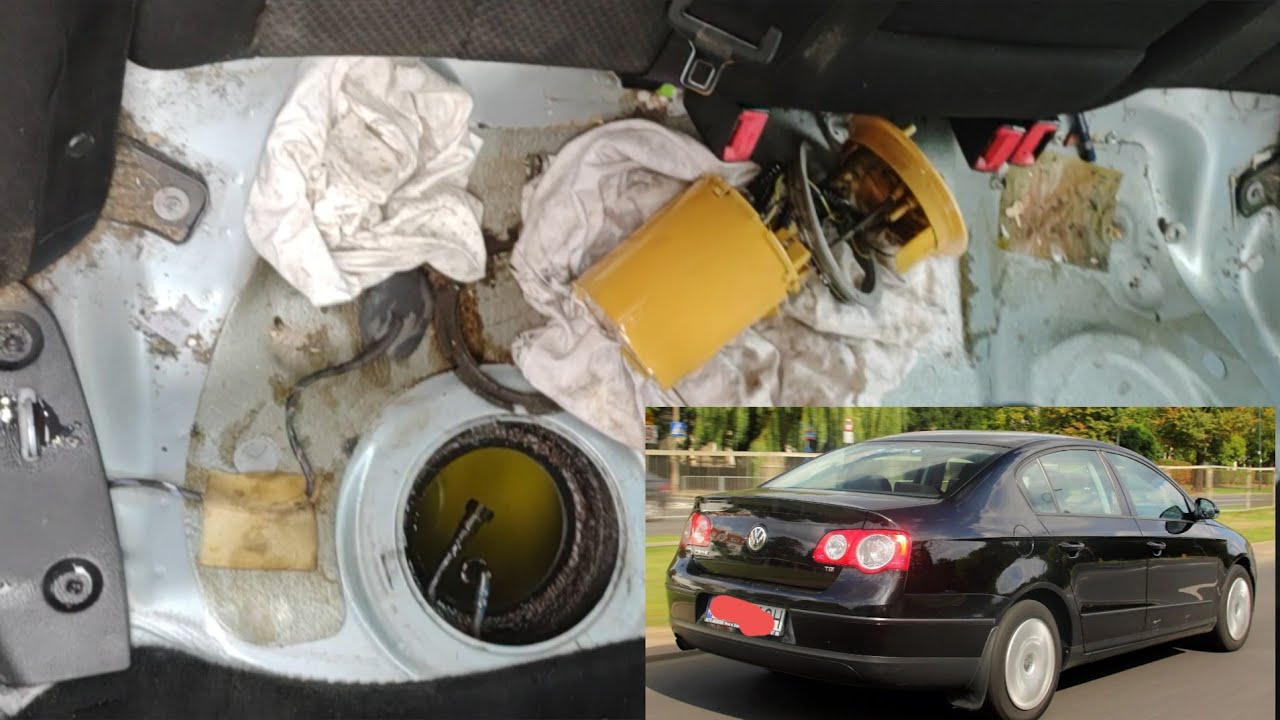 Jak wyjąć pompkę Passat B6 B7 paliwa wymienić Volkswagen VW paliwową pompe gdzie jest zamienić