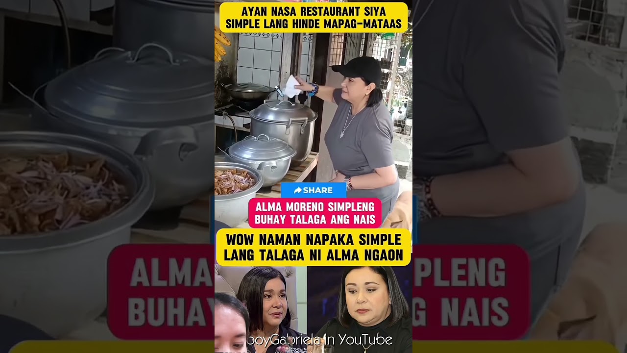 Yan alma Moreno walang kaarti sa pagkain kumain lang sya sa tabi,tabi ng tindahan congratulations