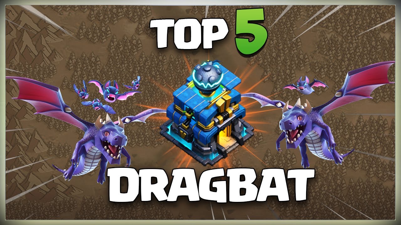 After Update! TOP 5 Dragbat | TH12 DRAGBAT Attack Strategy | Dragbat Best TH12 Attack Strategy | CoC