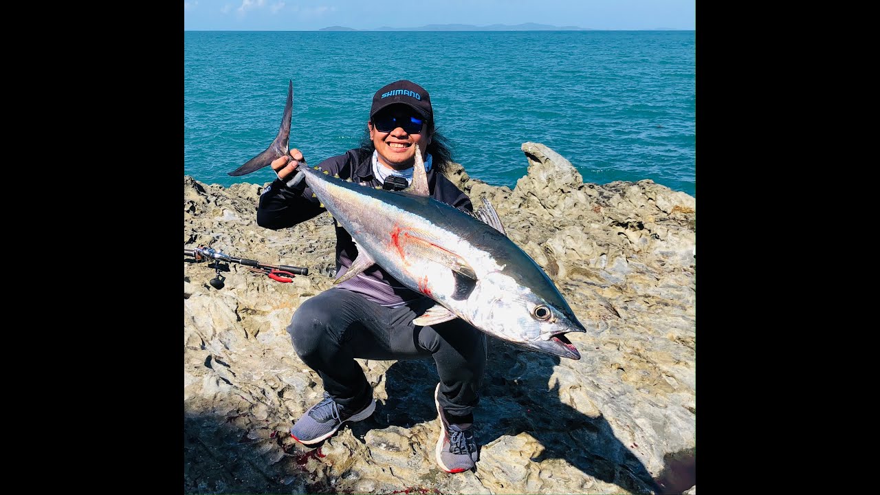 Tuna rock fishing Yeppoon | Rosslyn bay fishing | Queensland rock fishing | mackerel season