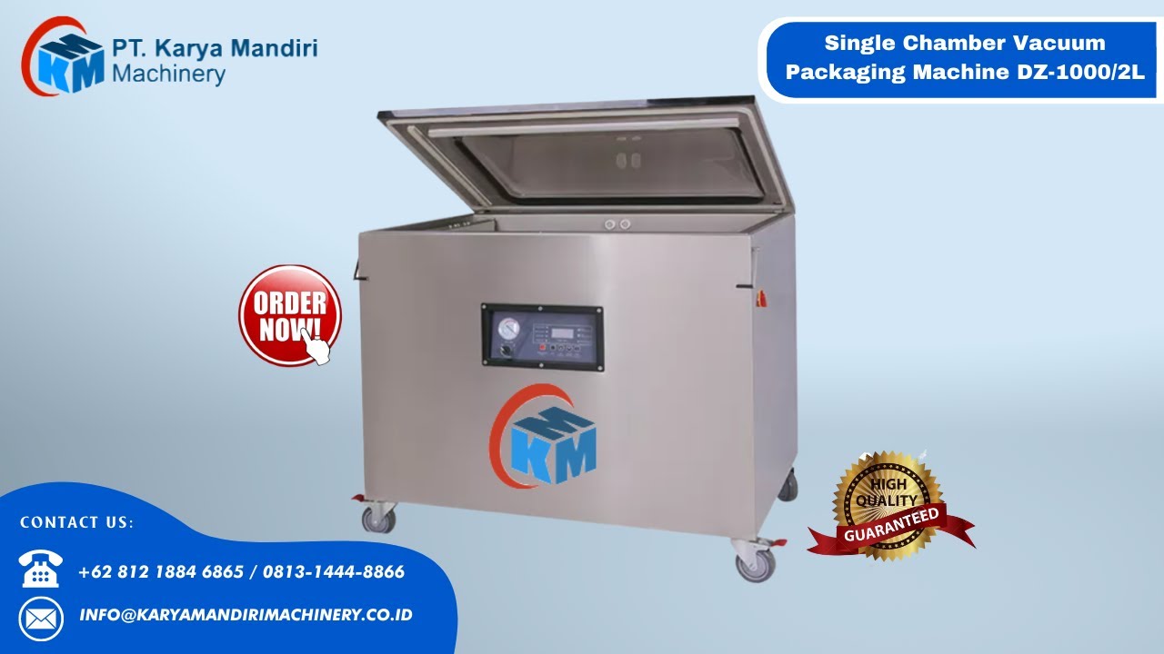 Mesin Single Chamber Vacuum Packaging Machine DZ-1000/2L