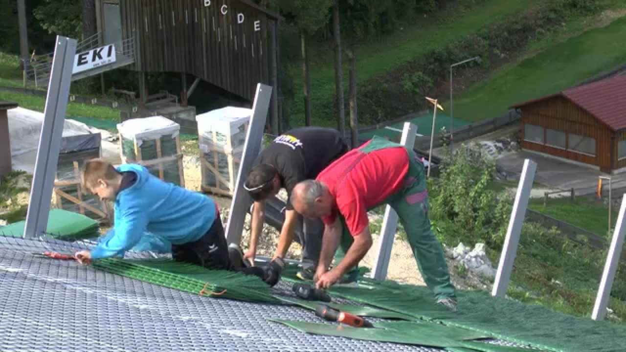 Die 75 Meter-Mattenschanze in Schwäbisch Gmünd-Degenfeld