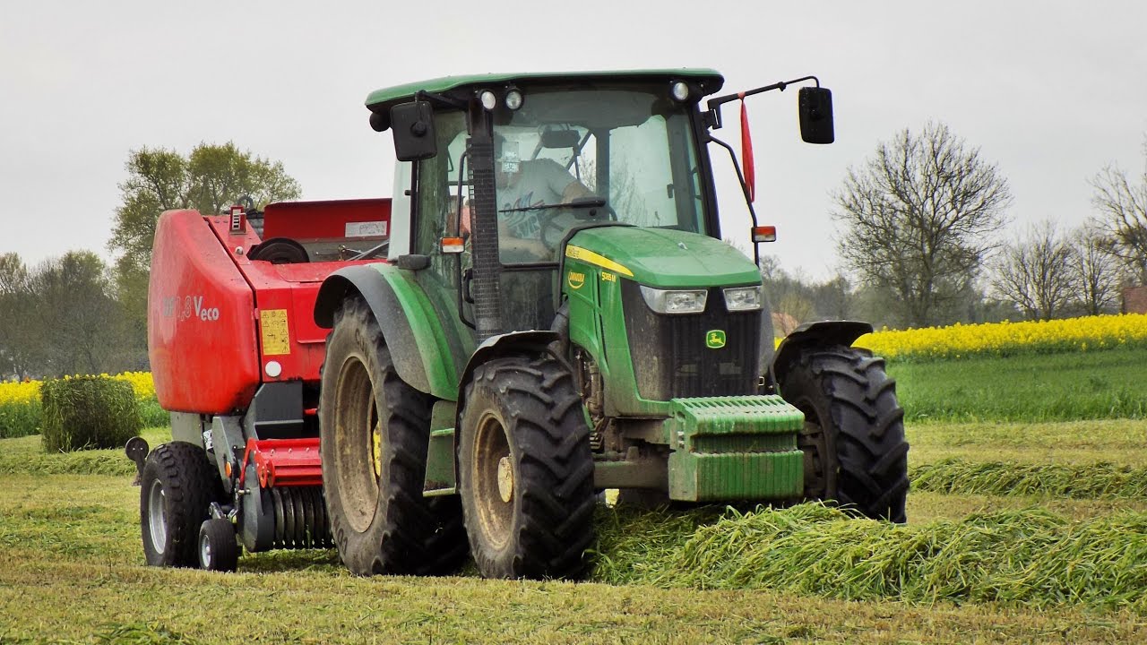 Sianokiszonka z Żyta 2017 & Wtopa ( John Deere, Belarus, 3x Ursus )